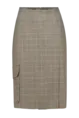 Geruite rok met zak detail