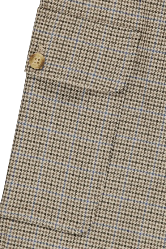 Geruite rok met zak detail