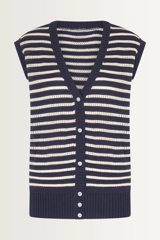 Gestreept gilet