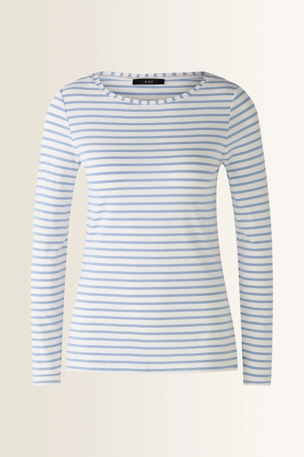 Gestreept longsleeve shirt Sumiko OUI
