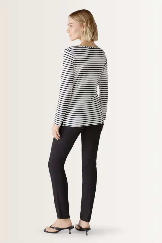 Gestreept longsleeve shirt Sumiko OUI
