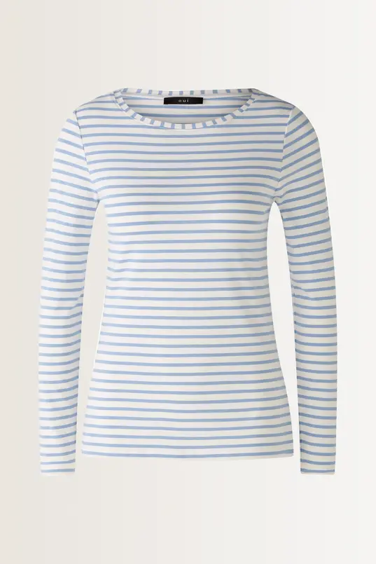 Gestreept longsleeve shirt Sumiko OUI