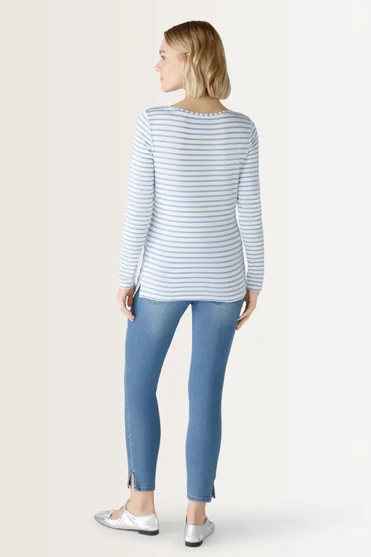 Gestreept longsleeve shirt Sumiko OUI