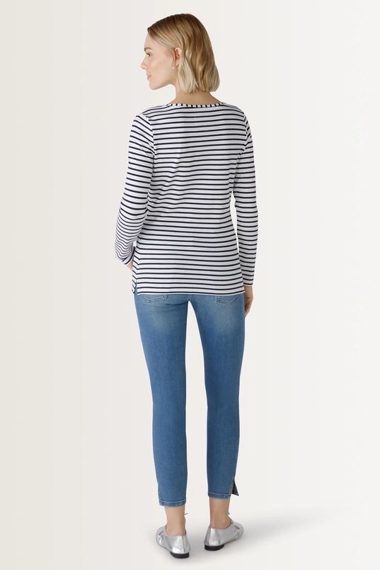 Gestreept longsleeve shirt Sumiko OUI