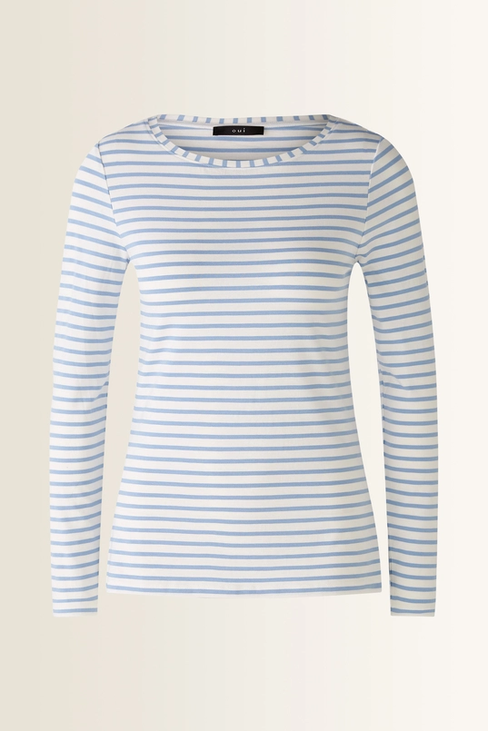 Gestreept longsleeve shirt Sumiko OUI