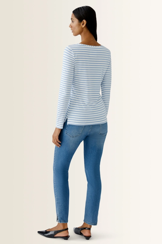 Gestreept longsleeve shirt Sumiko OUI