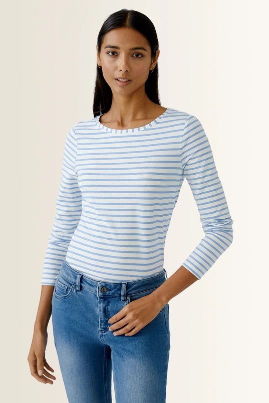 Gestreept longsleeve shirt Sumiko OUI