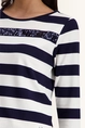 Gestreept sweatshirt met pailletten detail Monari