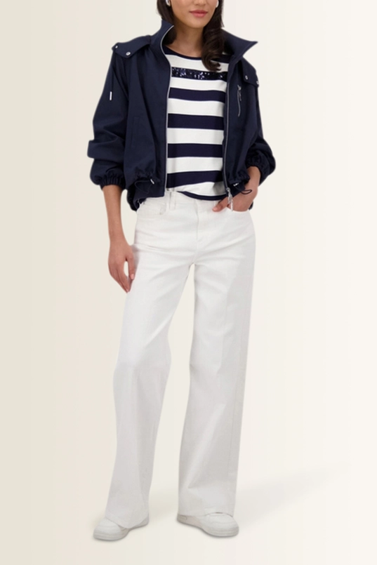 Gestreept sweatshirt met pailletten detail Monari