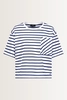 Gestreept T-shirt met borstzak Monari