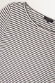 Gestreept t-shirt met metallic accenten