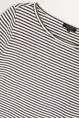 Gestreept t-shirt met metallic accenten