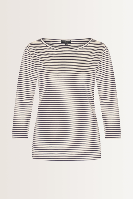 Gestreept t-shirt met metallic accenten