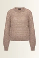 Gestreepte alpacatrui met lurex