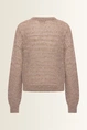 Gestreepte alpacatrui met lurex