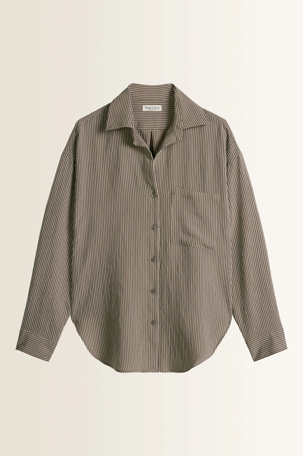 Gestreepte blouse met borstzak Marc O'Polo