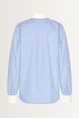 Gestreepte blouse met borstzakdetail