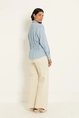 Gestreepte blouse met ingestikte taille