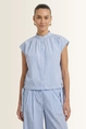 Gestreepte blouse met strikdetails OUI