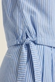 Gestreepte blouse met strikdetails OUI