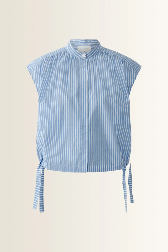 Gestreepte blouse met strikdetails OUI