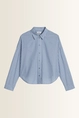 Gestreepte chambray blouse Marc O'Polo