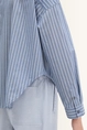 Gestreepte chambray blouse Marc O'Polo