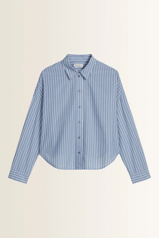 Gestreepte chambray blouse Marc O'Polo