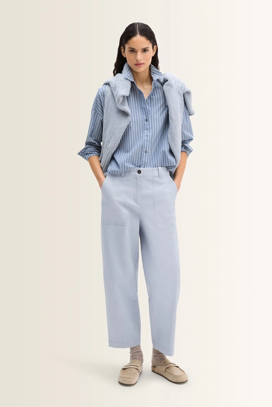 Gestreepte chambray blouse Marc O'Polo