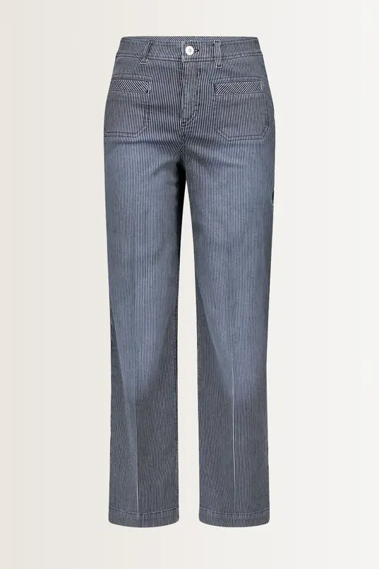 Gestreepte denim broek Feliza1 Gardeur