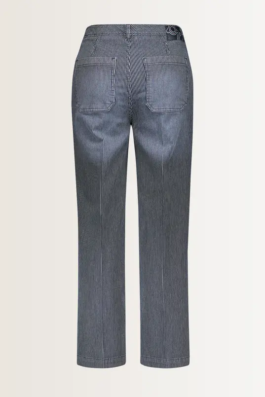 Gestreepte denim broek Feliza1 Gardeur