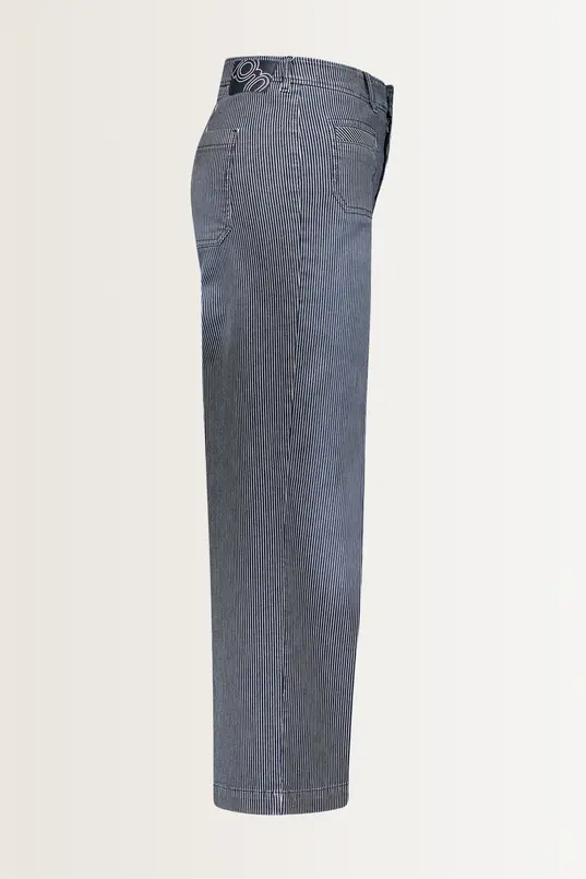 Gestreepte denim broek Feliza1 Gardeur