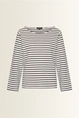 Gestreepte jersey sweater