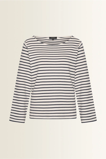 Gestreepte jersey sweater