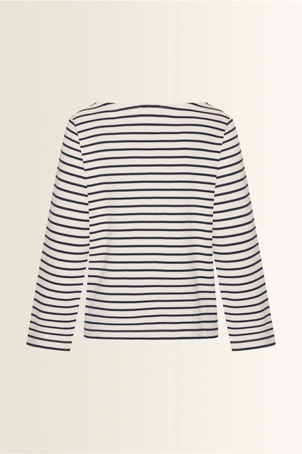 Gestreepte jersey sweater