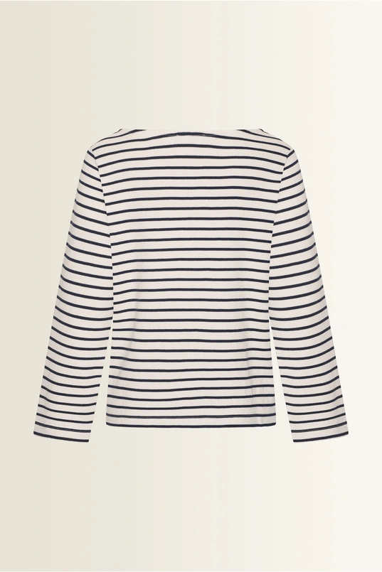 Gestreepte jersey sweater