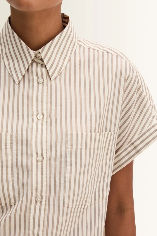 Gestreepte katoenen blouse Marc O'Polo