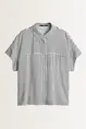 Gestreepte overhemdblouse Zavina Someday