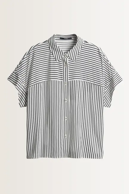 Gestreepte overhemdblouse Zavina Someday