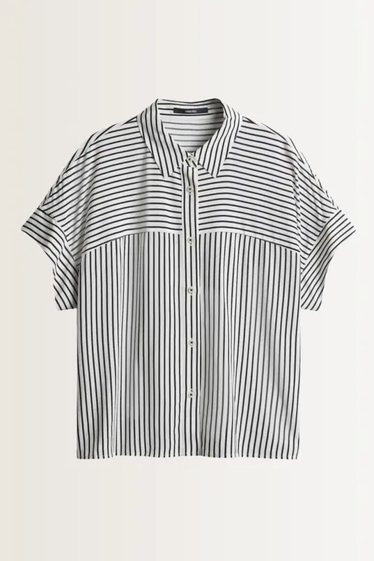 Gestreepte overhemdblouse Zavina Someday