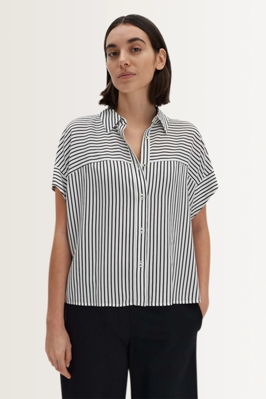 Gestreepte overhemdblouse Zavina Someday