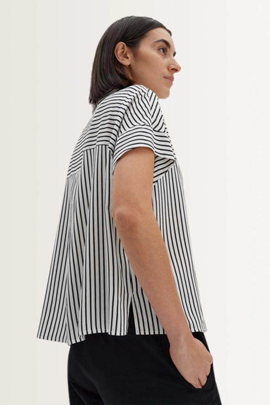Gestreepte overhemdblouse Zavina Someday