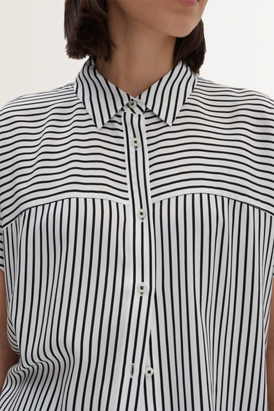 Gestreepte overhemdblouse Zavina Someday