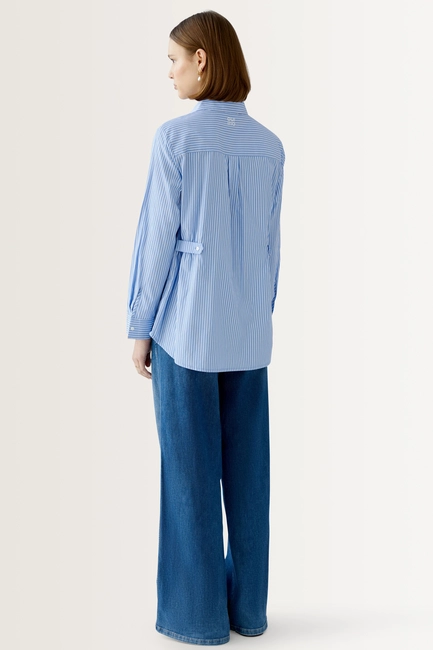 Gestreepte oversized blouse OUI