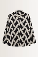 Gestreepte oversized blouse Zitano