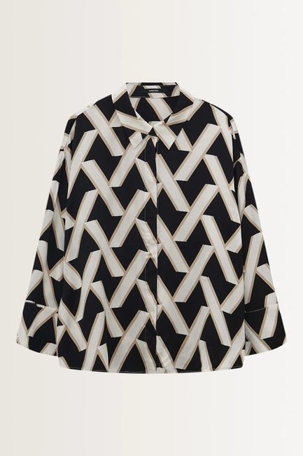 Gestreepte oversized blouse Zitano