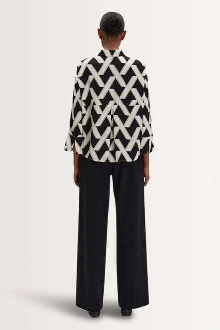 Gestreepte oversized blouse Zitano