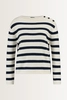 Gestreepte pullover knoopdetail Vibo Max Mara Weekend