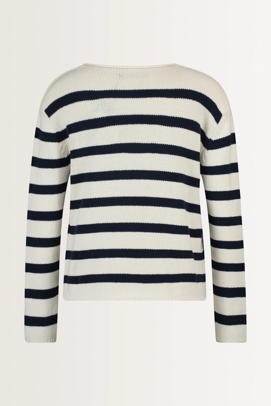 Gestreepte pullover knoopdetail Vibo Max Mara Weekend