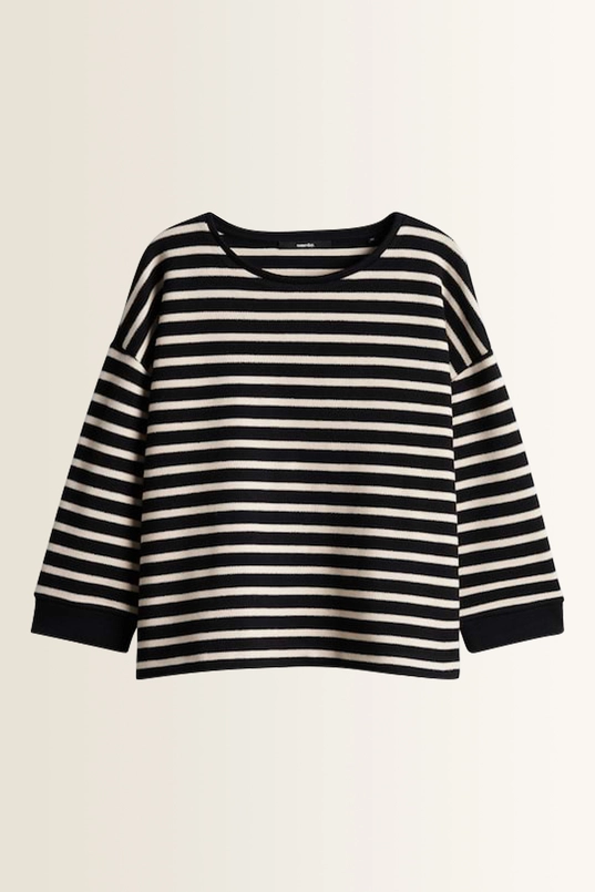 Gestreepte trui met gebreide look Uleno Someday